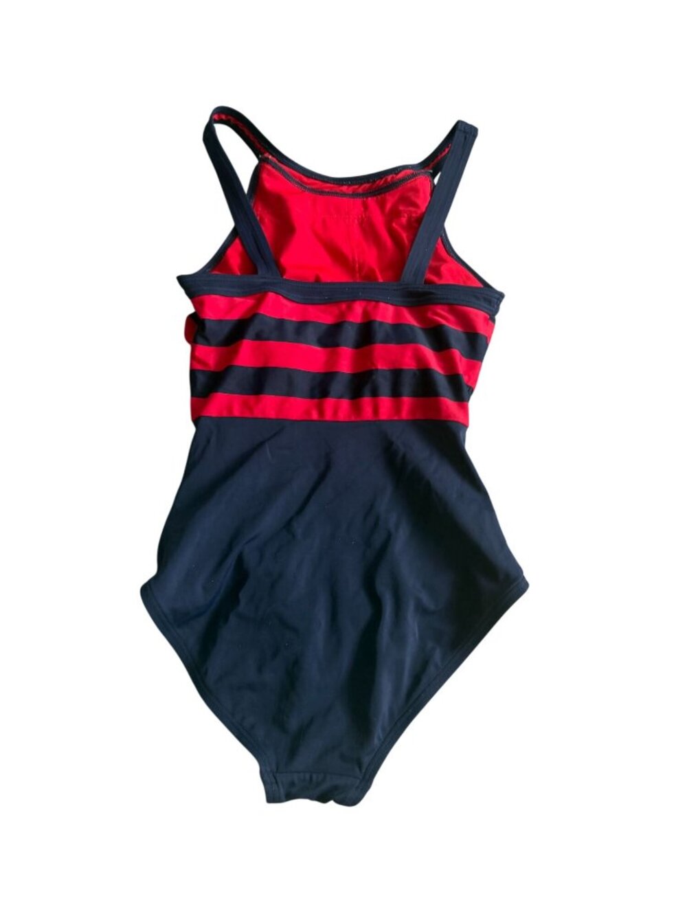 DKNY Swim Navy Blue Red Swim Suit Size 6 Womens - Picture 4 of 7